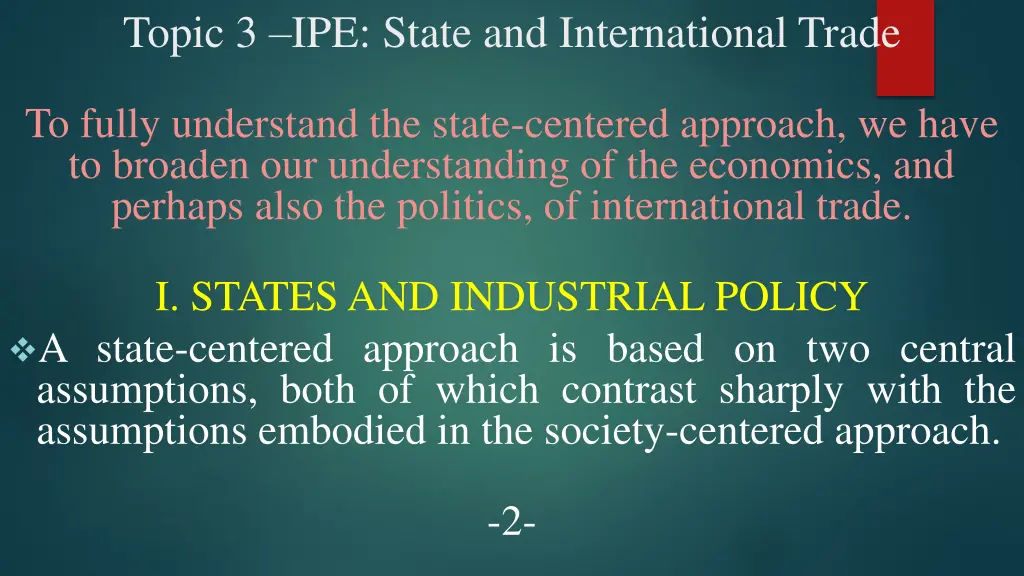 topic 3 ipe state and international trade