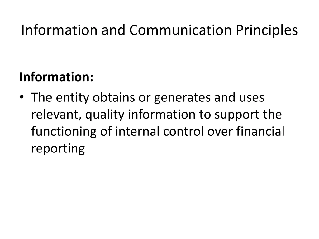information and communication principles