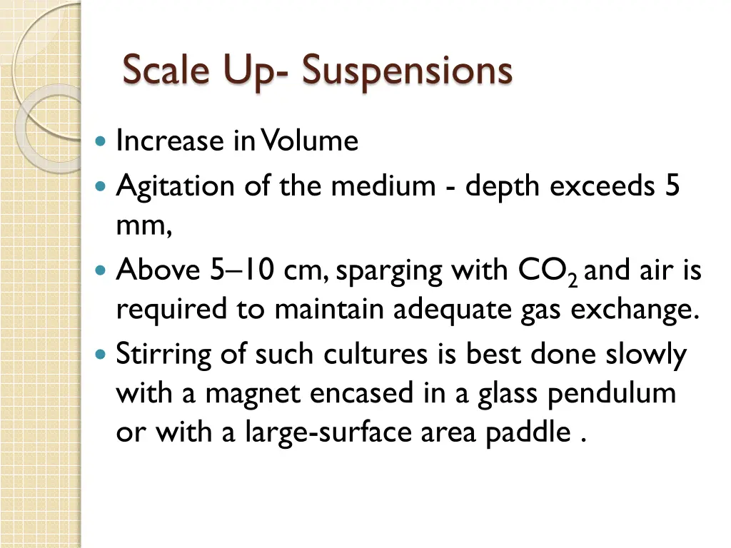 scale up suspensions