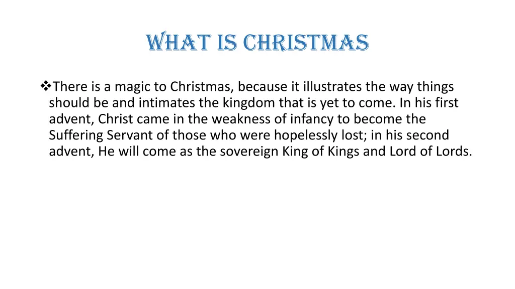 what is christmas