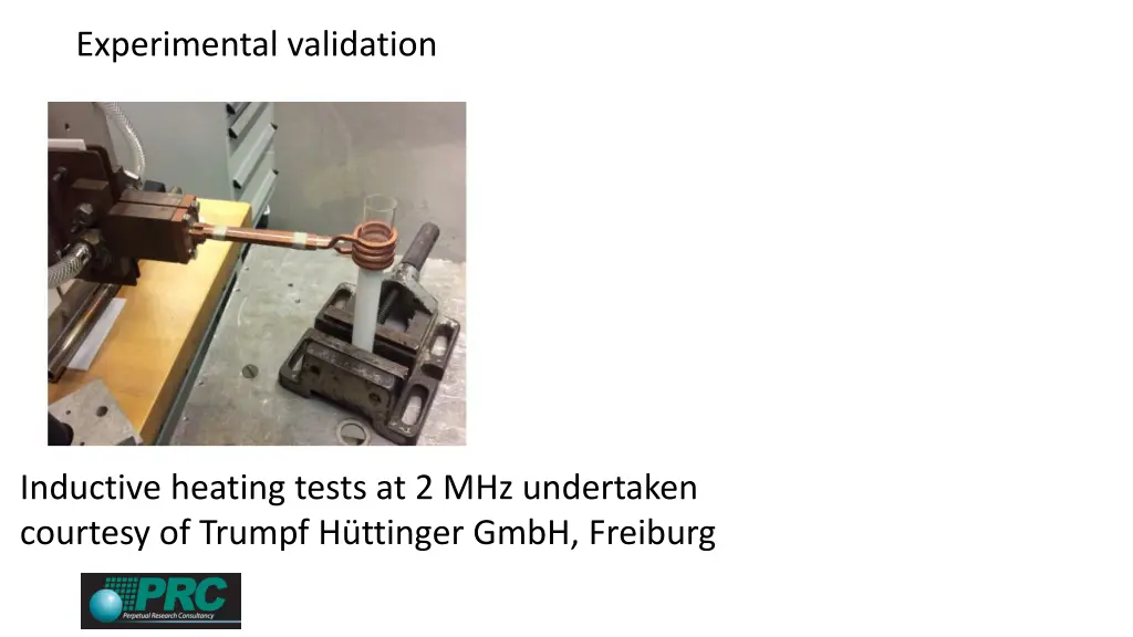 experimental validation