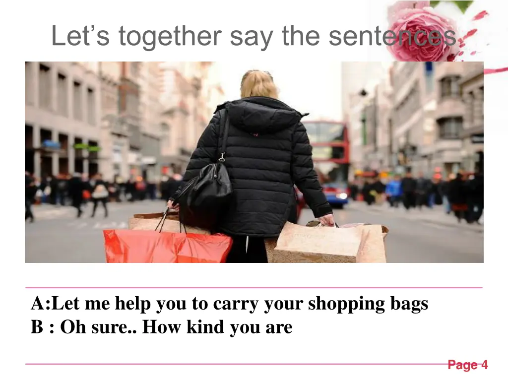 let s together say the sentences