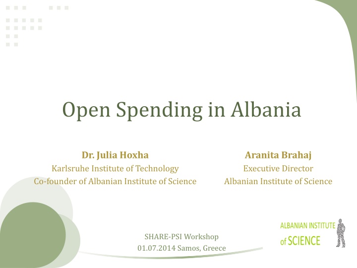 open spending in albania