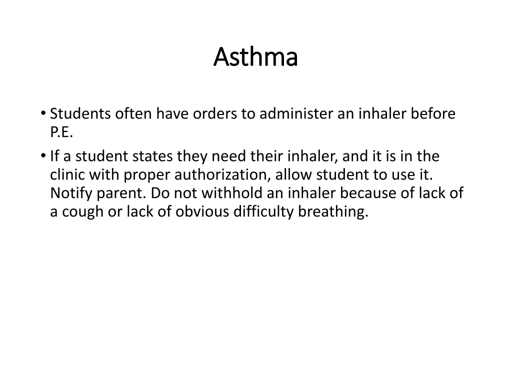 asthma asthma