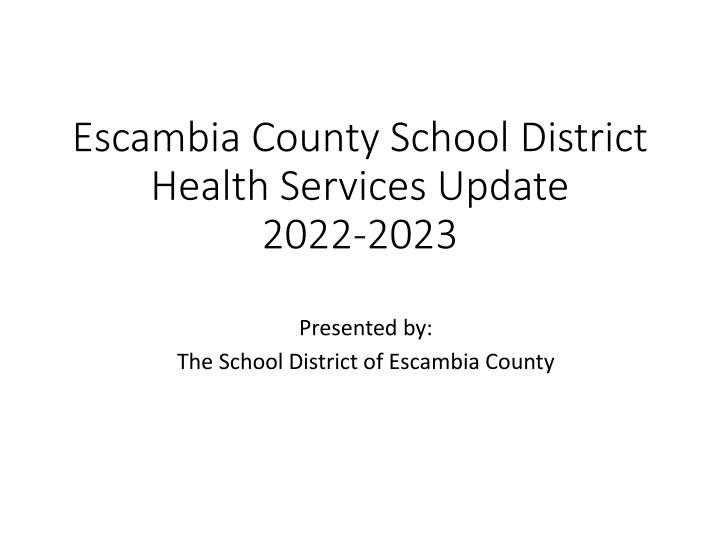 escambia county school district health services