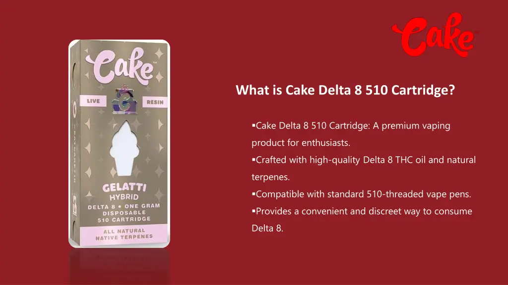 what is cake delta 8 510 cartridge