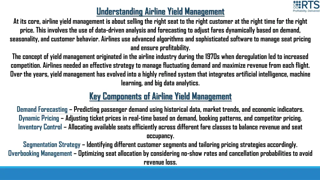 understanding airline yield management