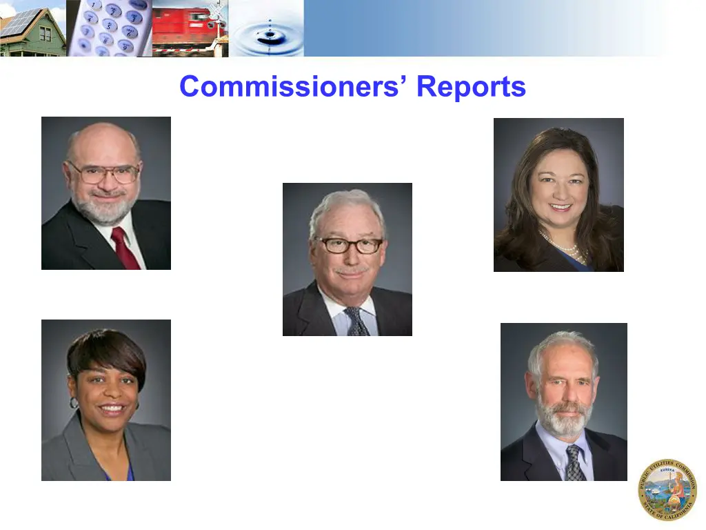 commissioners reports
