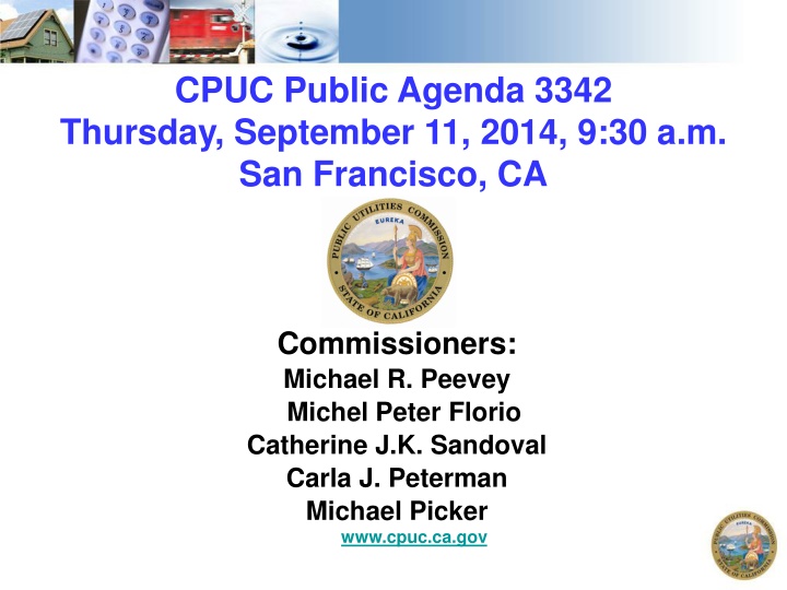 cpuc public agenda 3342 thursday september