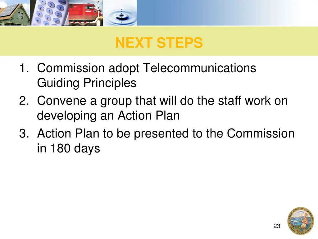 next steps