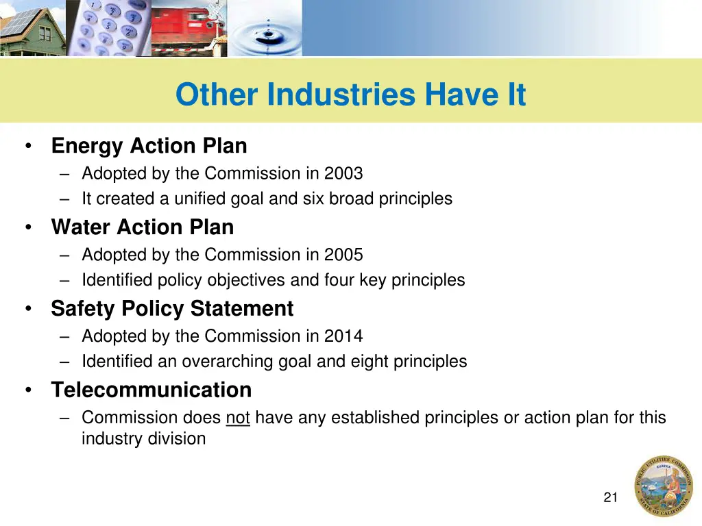 other industries have it
