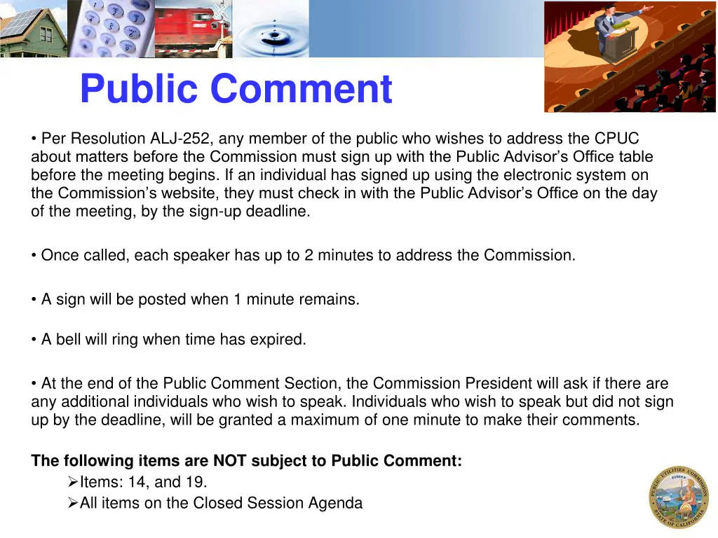 public comment 1