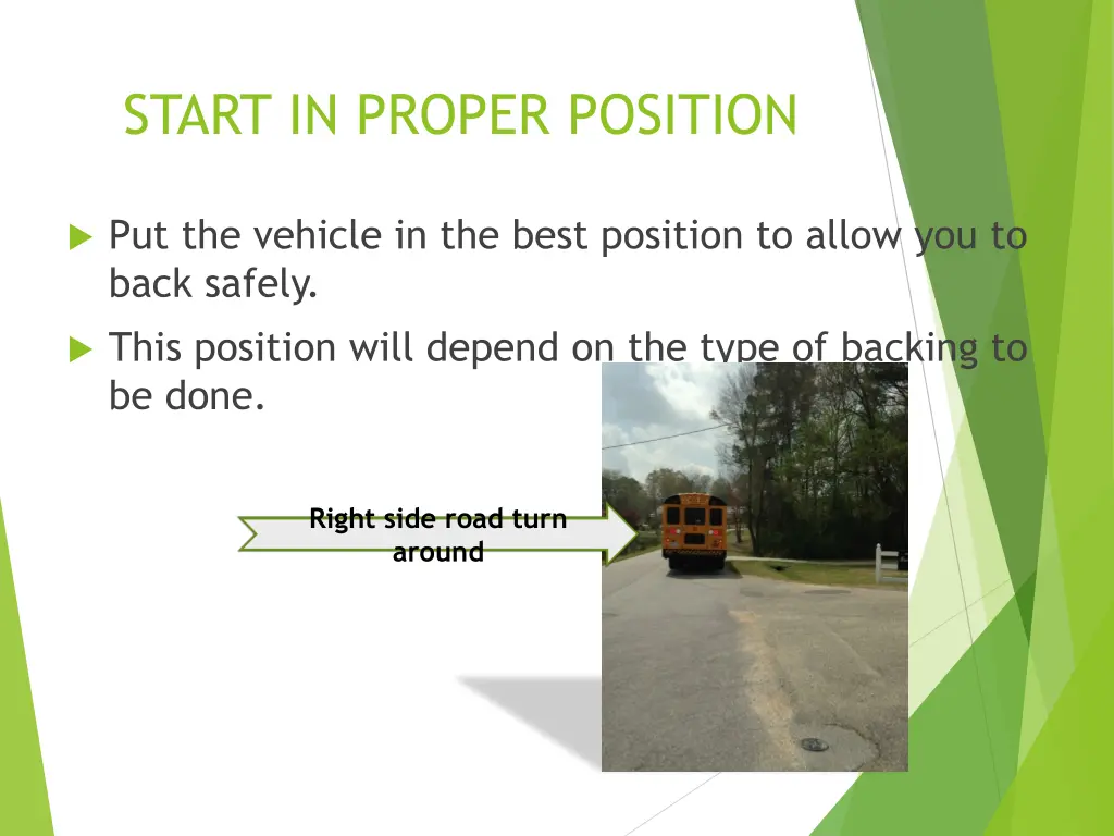 start in proper position