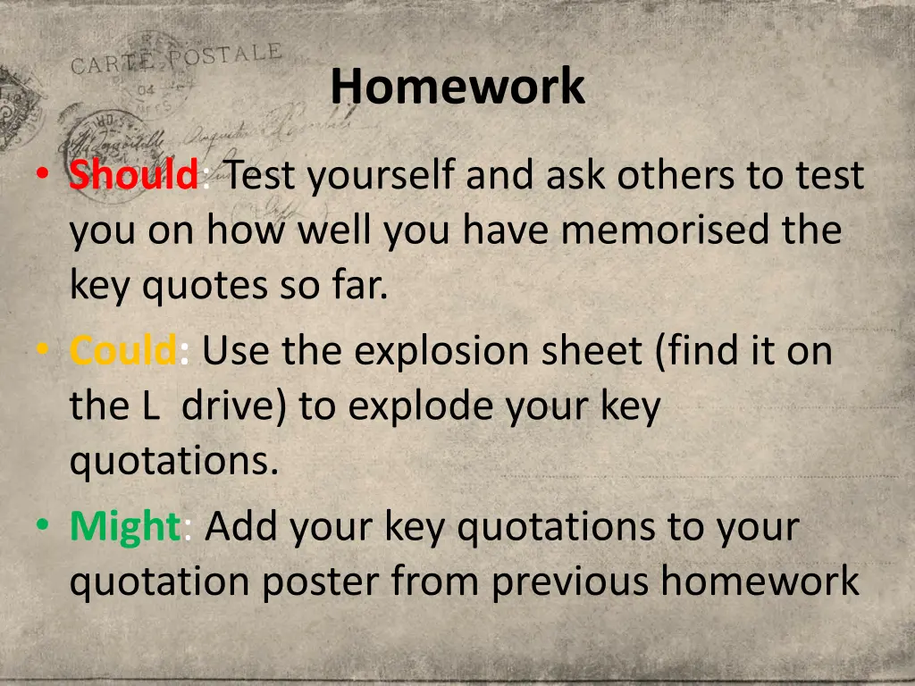 homework