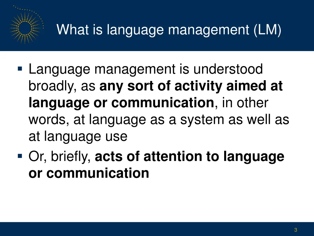what is language management lm