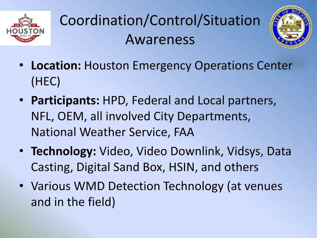 coordination control situation awareness