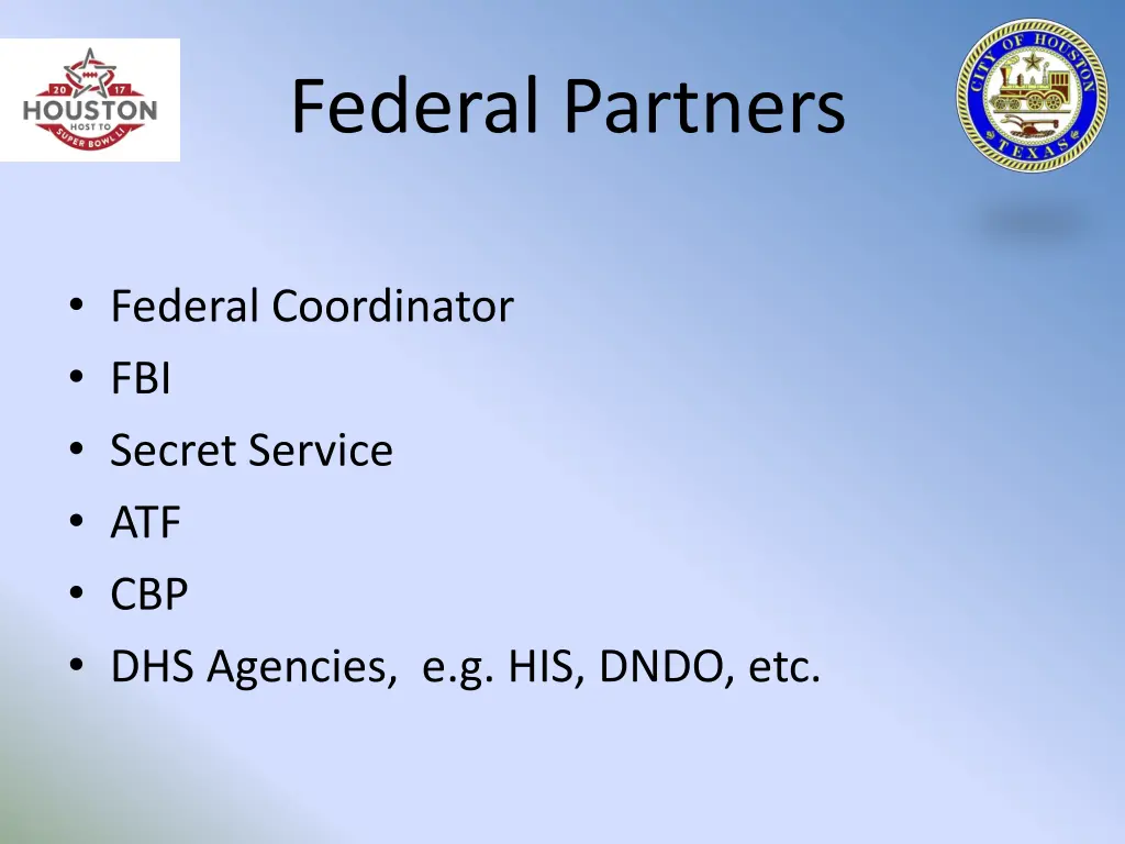 federal partners
