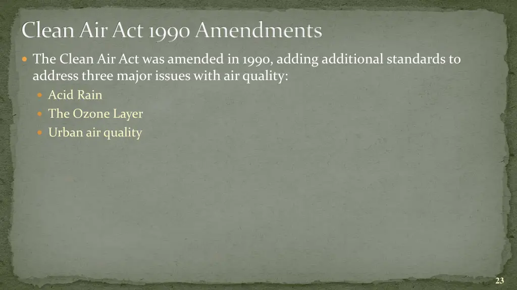 clean air act 1990 amendments
