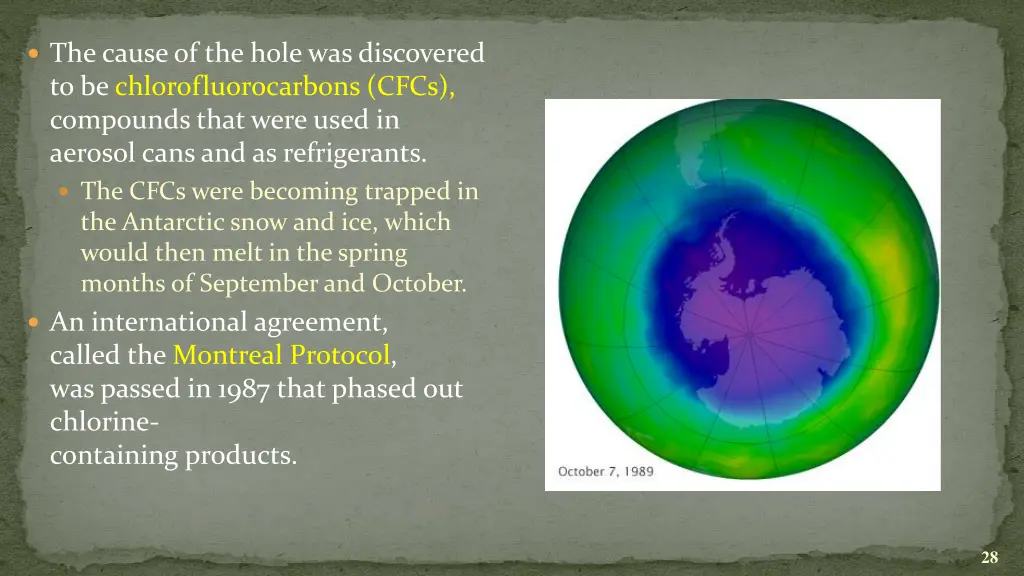 the cause of the hole was discovered