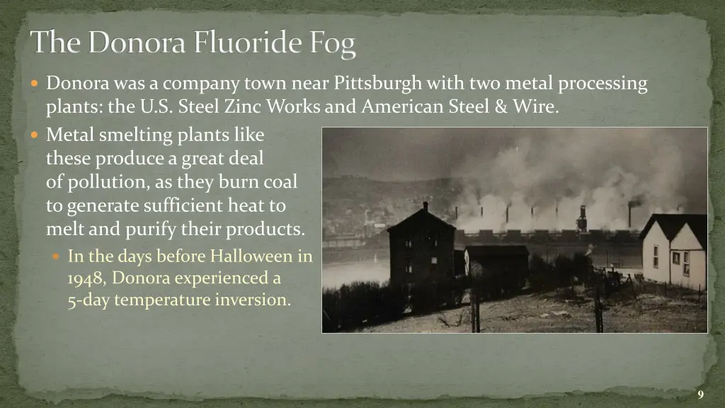 the donora fluoride fog