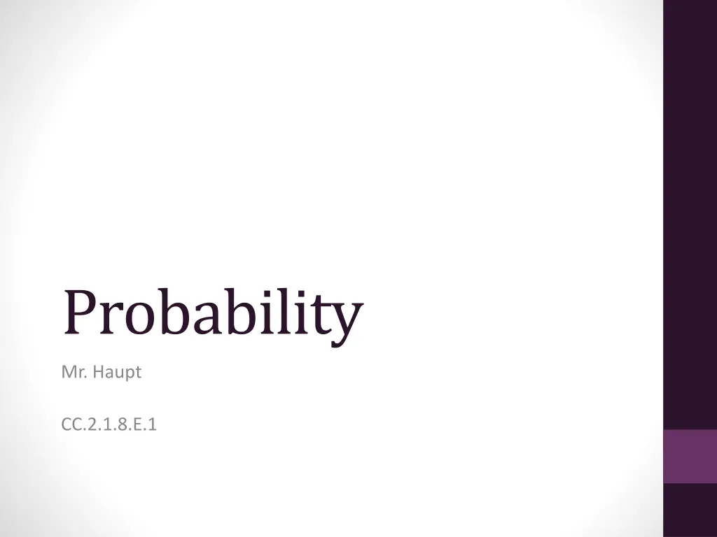 probability