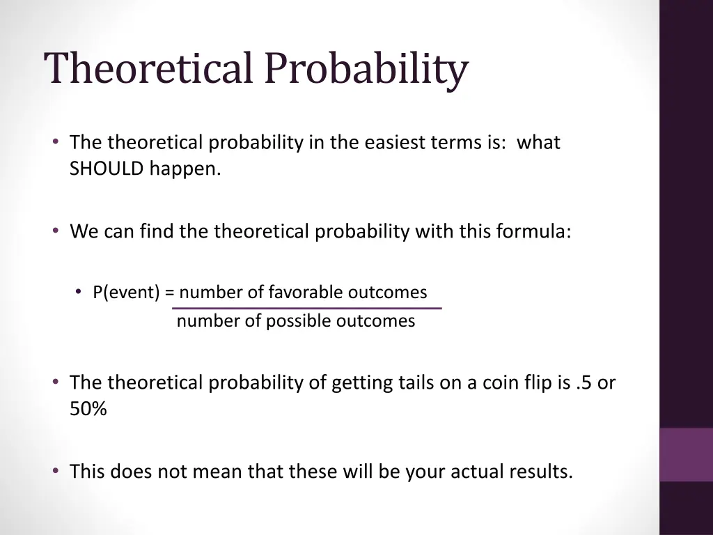 theoretical probability