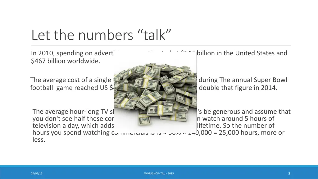 let the numbers talk