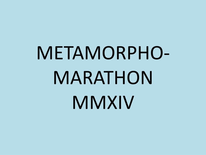 metamorpho marathon mmxiv