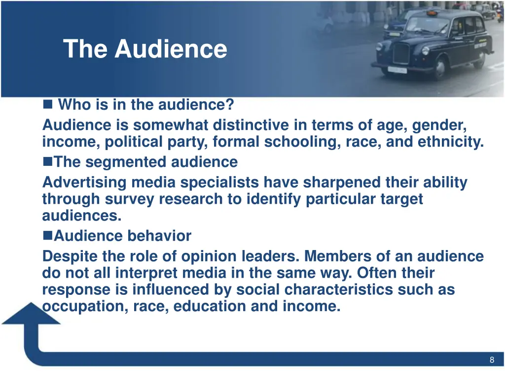 the audience