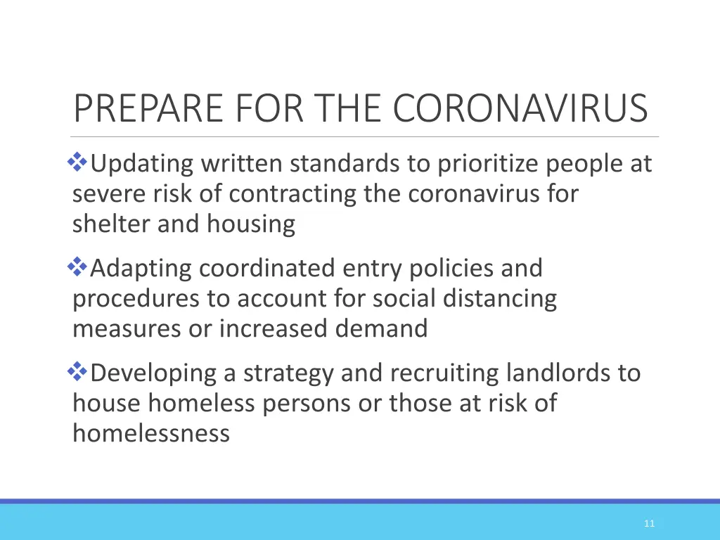 prepare for the coronavirus updating written