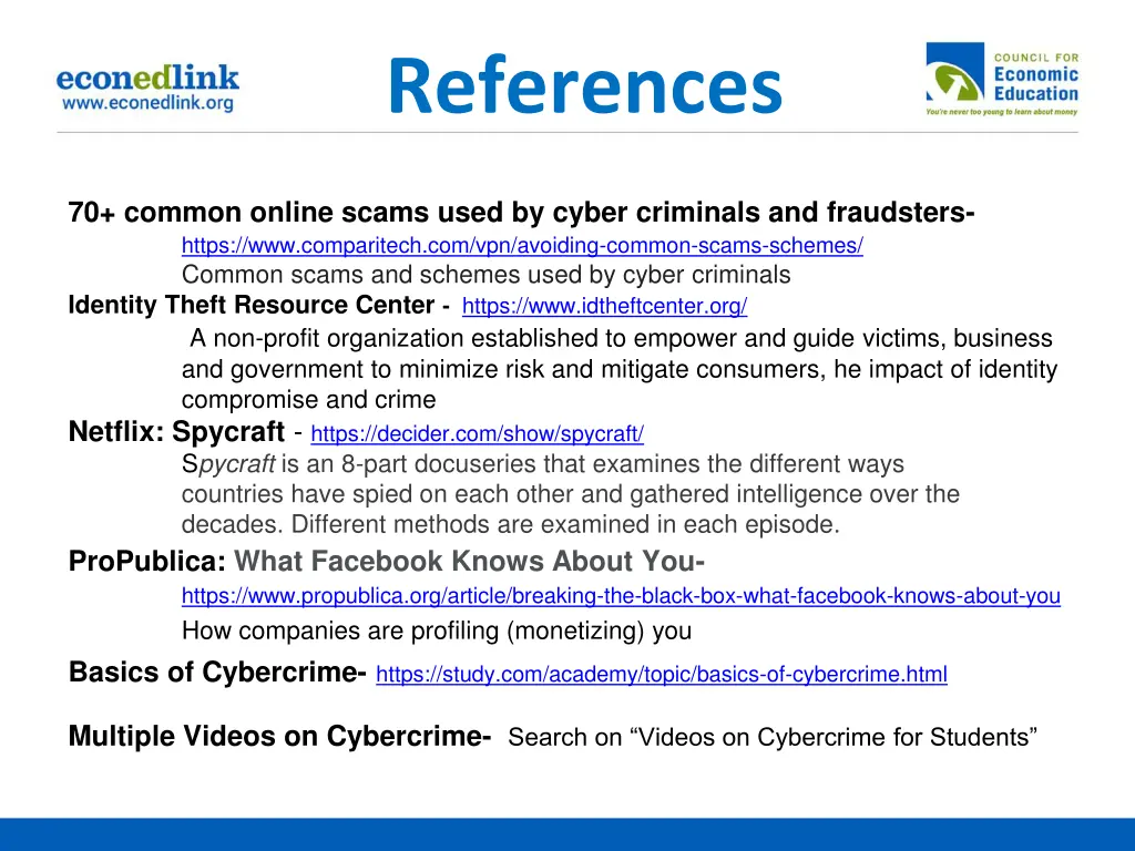 references