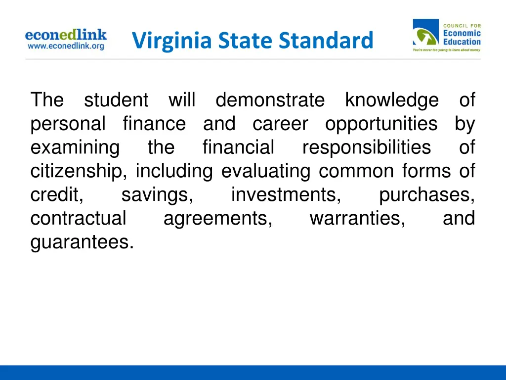 virginia state standard