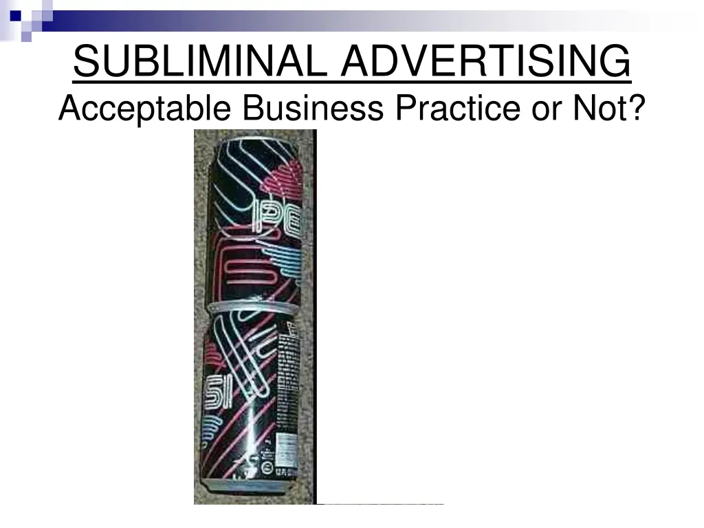 subliminal advertising acceptable business 9
