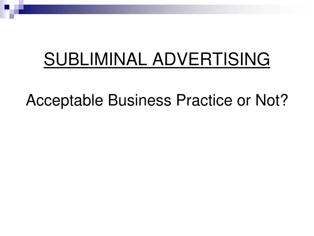 subliminal advertising
