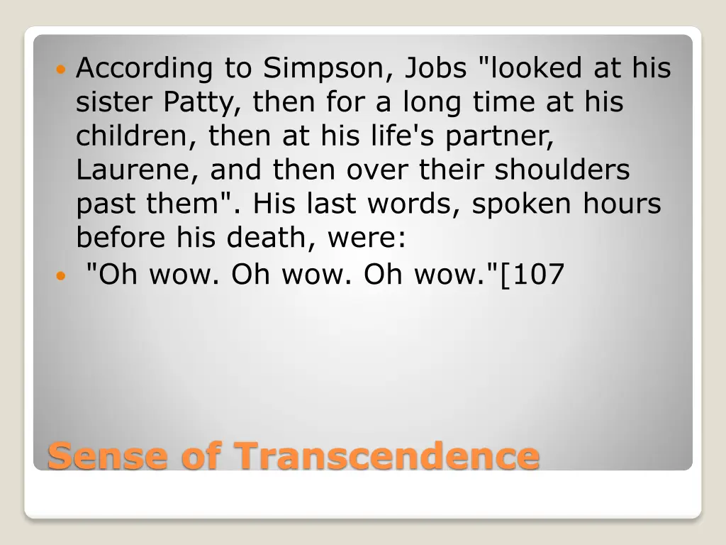 according to simpson jobs looked at his sister