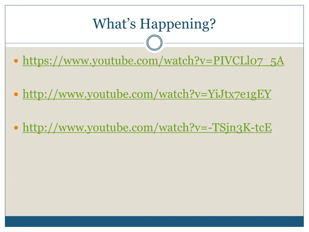 what s happening