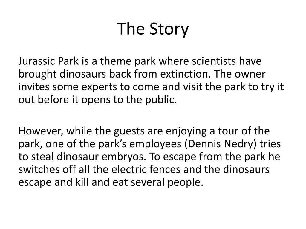 the story
