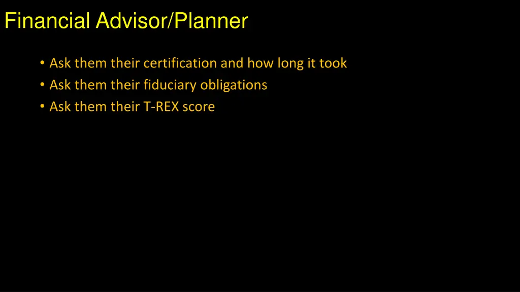 financial advisor planner