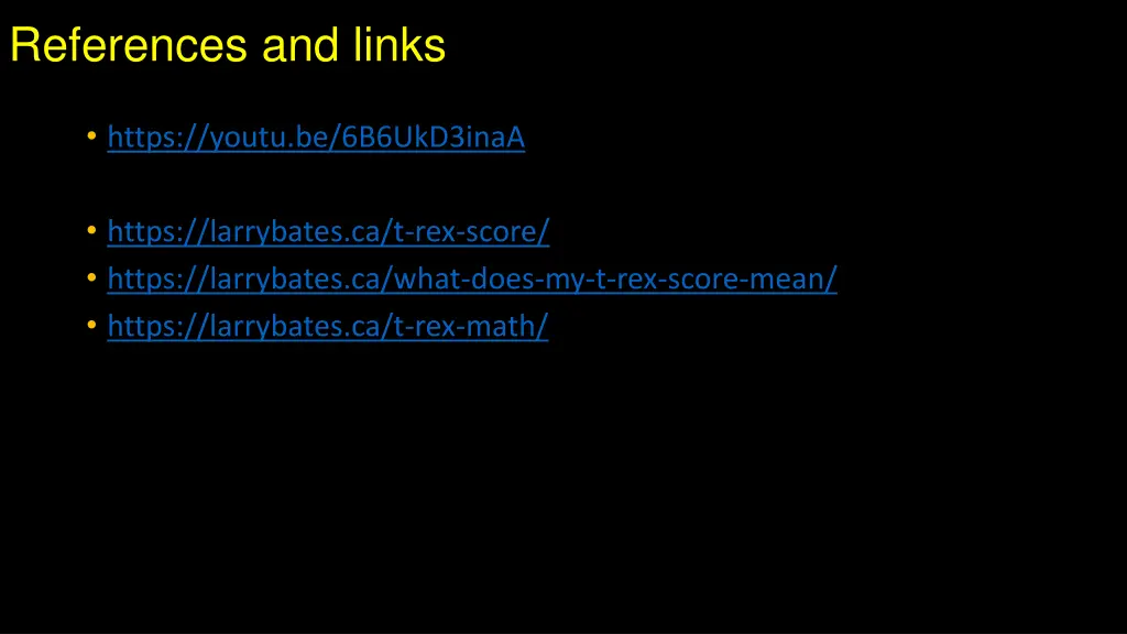 references and links
