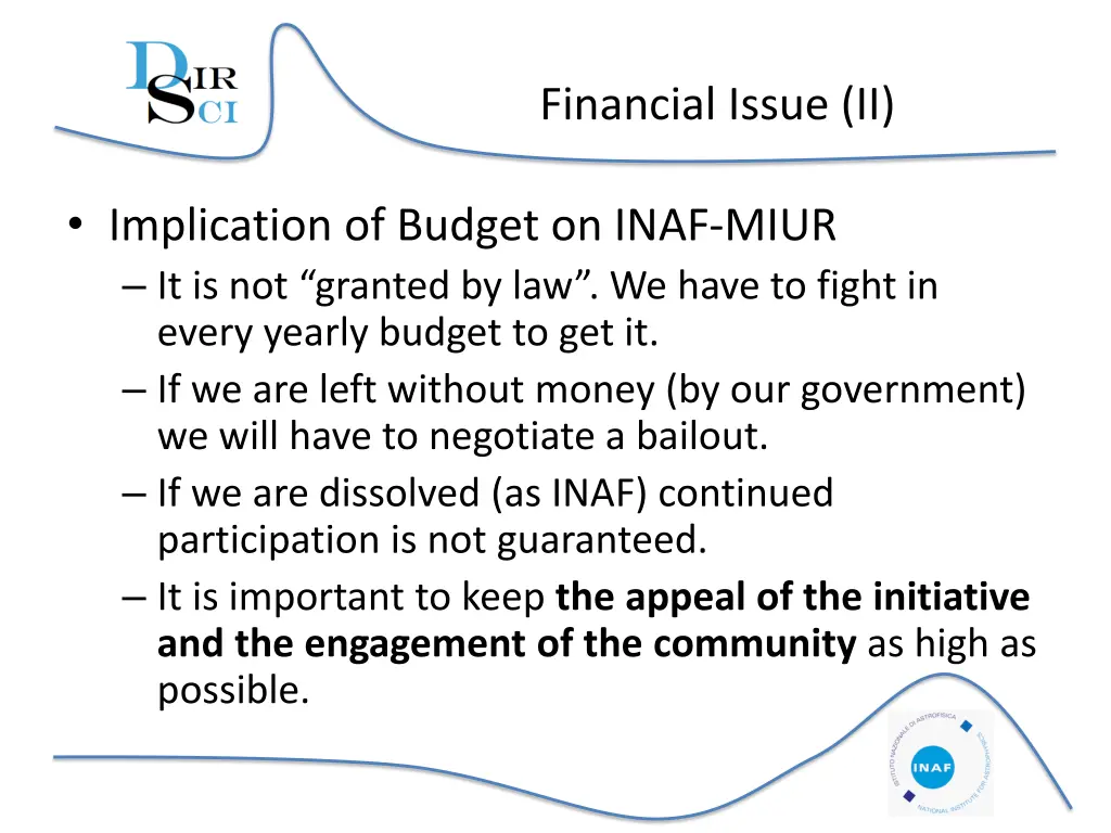 financial issue ii