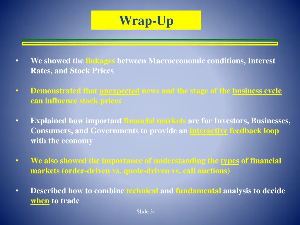 wrap up