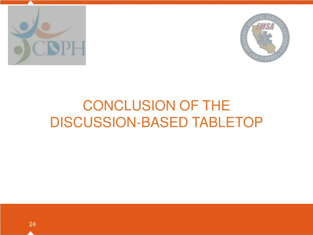conclusion of the discussion based tabletop