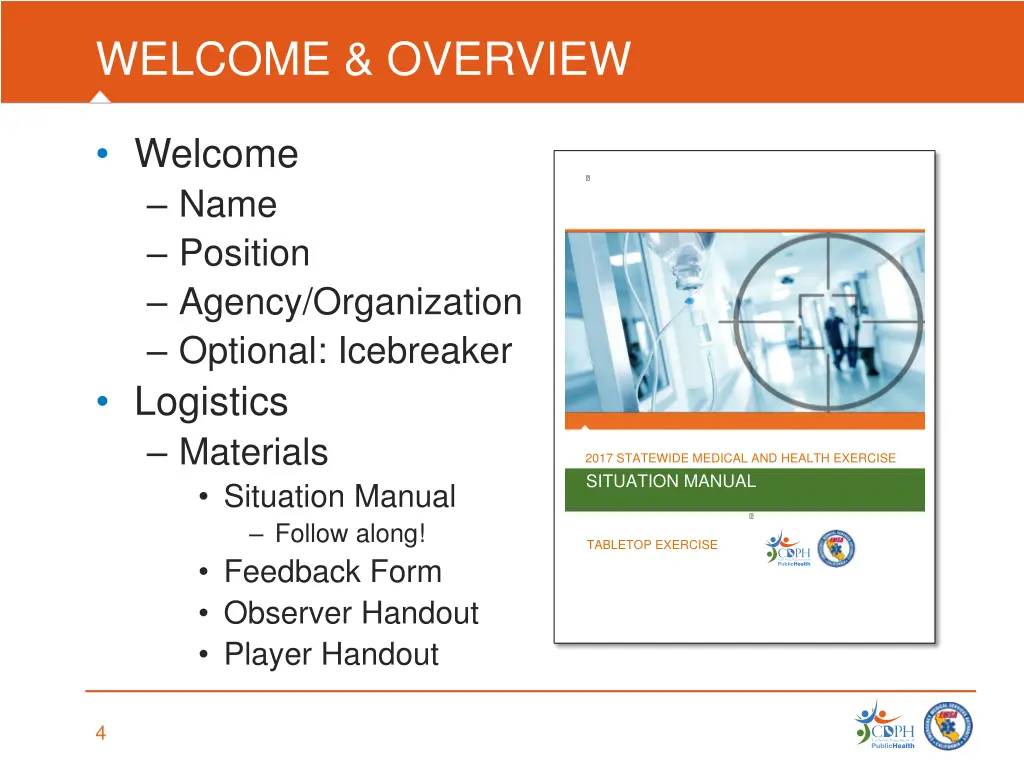 welcome overview