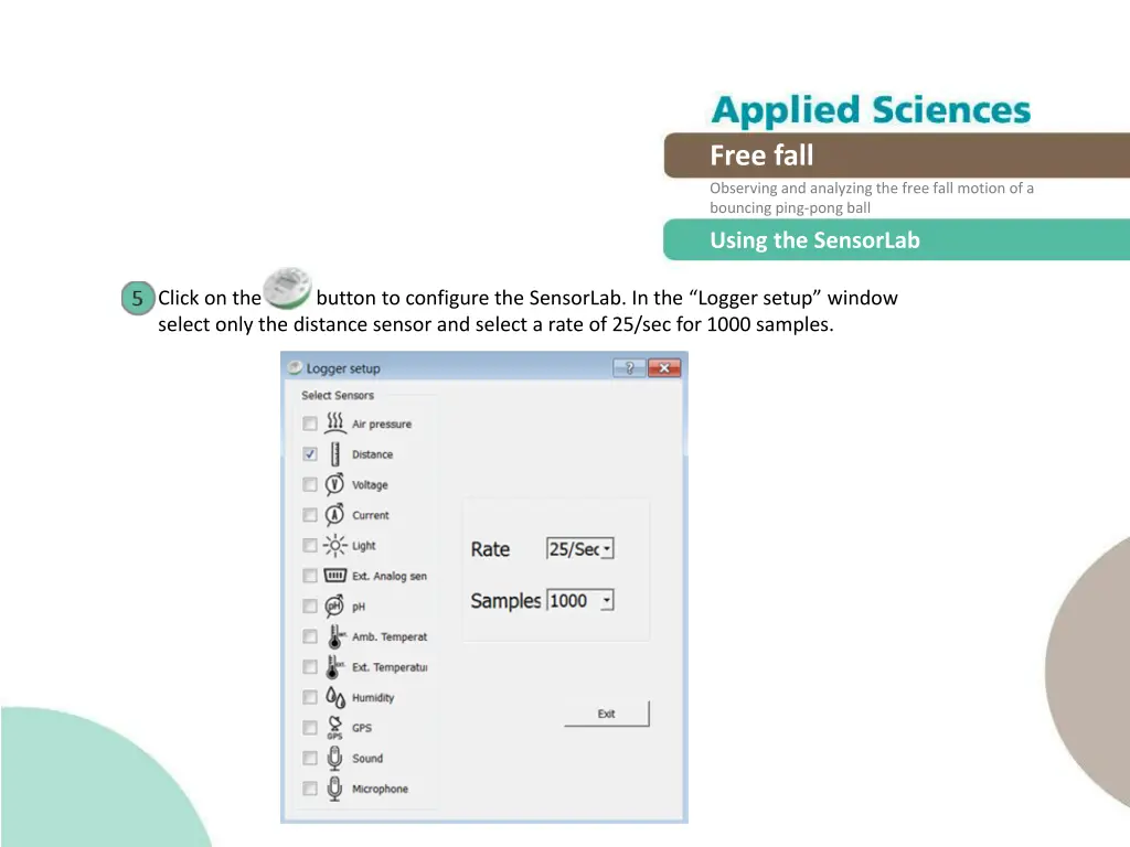 free fall observing and analyzing the free fall 11