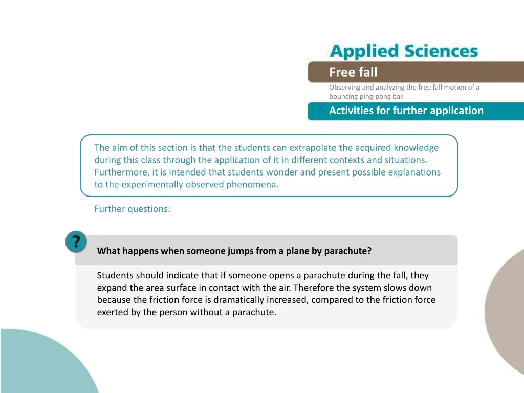 free fall observing and analyzing the free fall 20