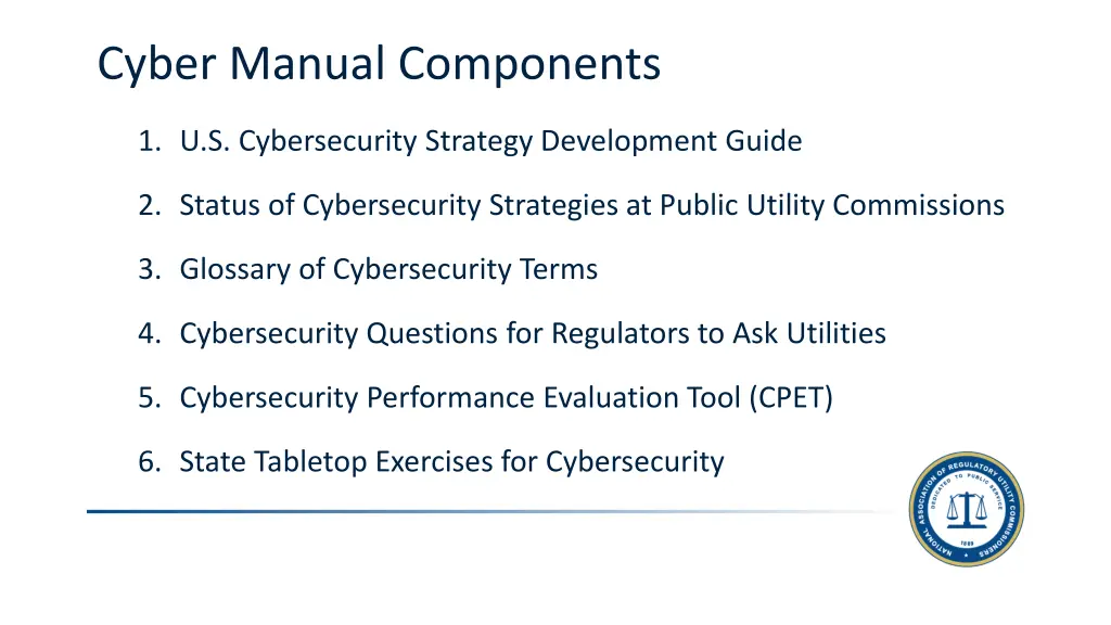 cyber manual components