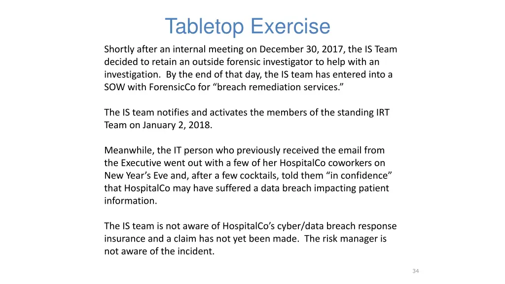 tabletop exercise 24