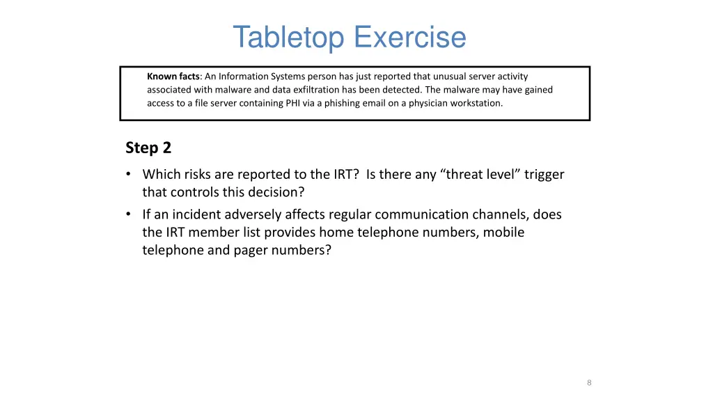 tabletop exercise 3