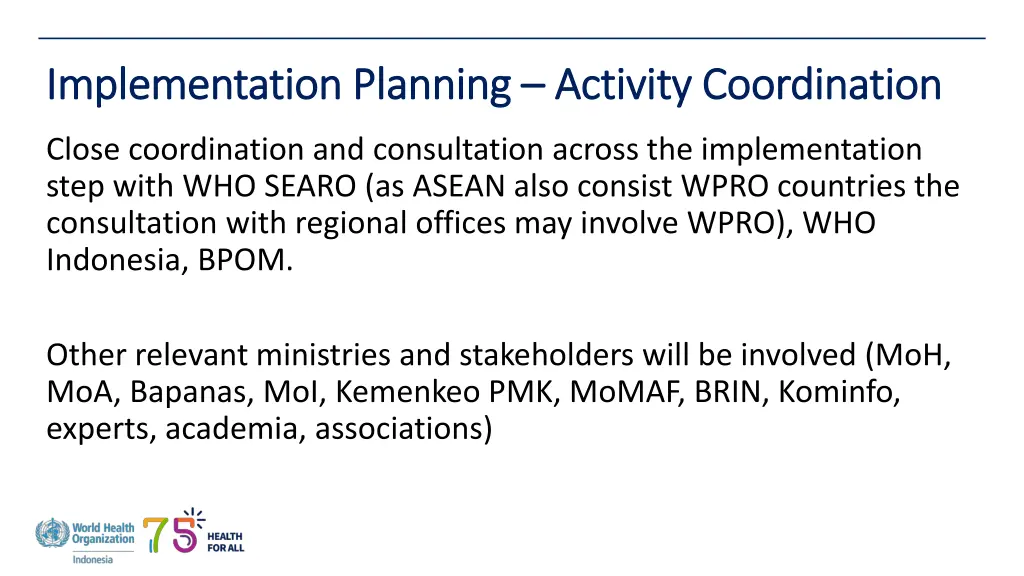 implementation planning implementation planning