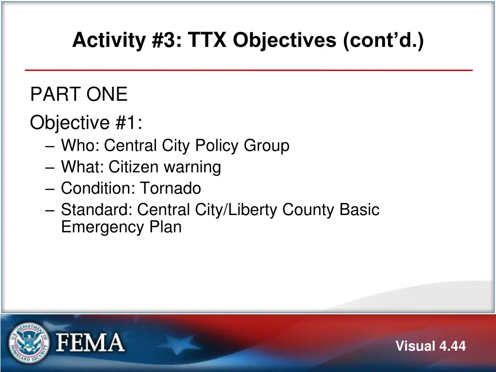 activity 3 ttx objectives cont d 3